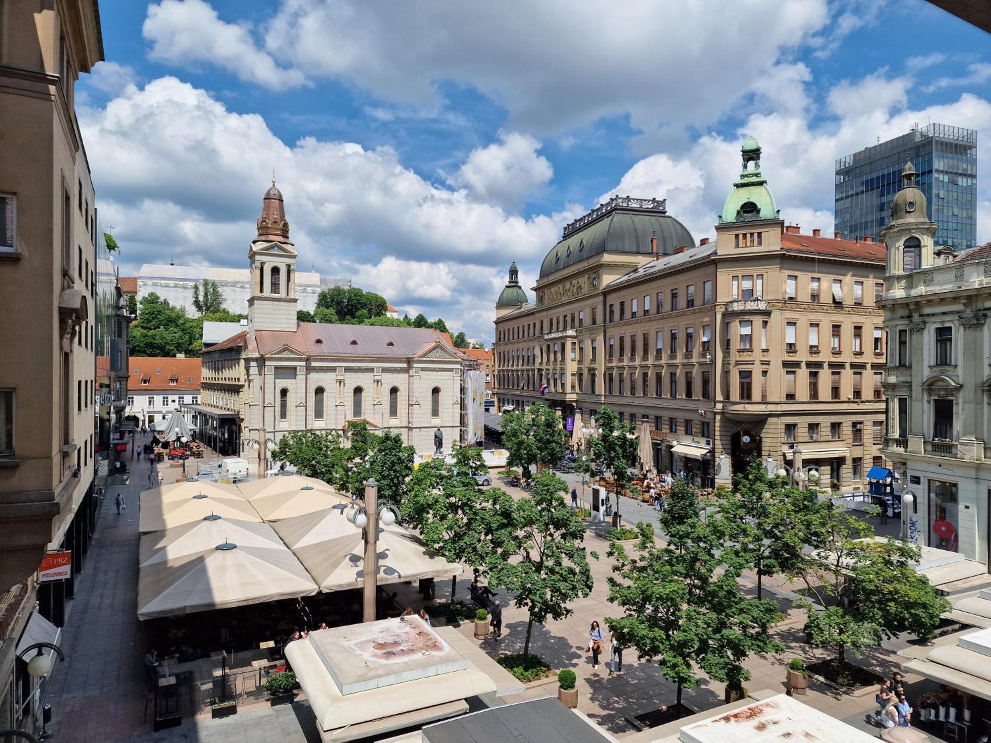 Apartment Exclusive View Cvjetni Trg Zágráb Kültér fotó
